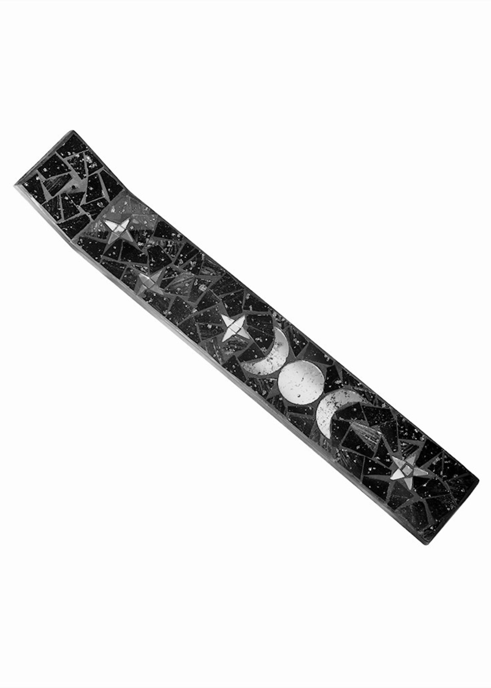 Kheops Glass Mosaic Incense Holder Triple Moon