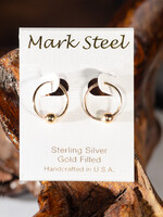 Mark Steel Jewelry Gold Fill Hoop Earrings