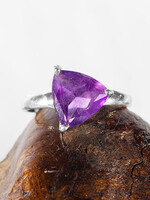 Minerals & Mystics Amethyst Faceted Ring