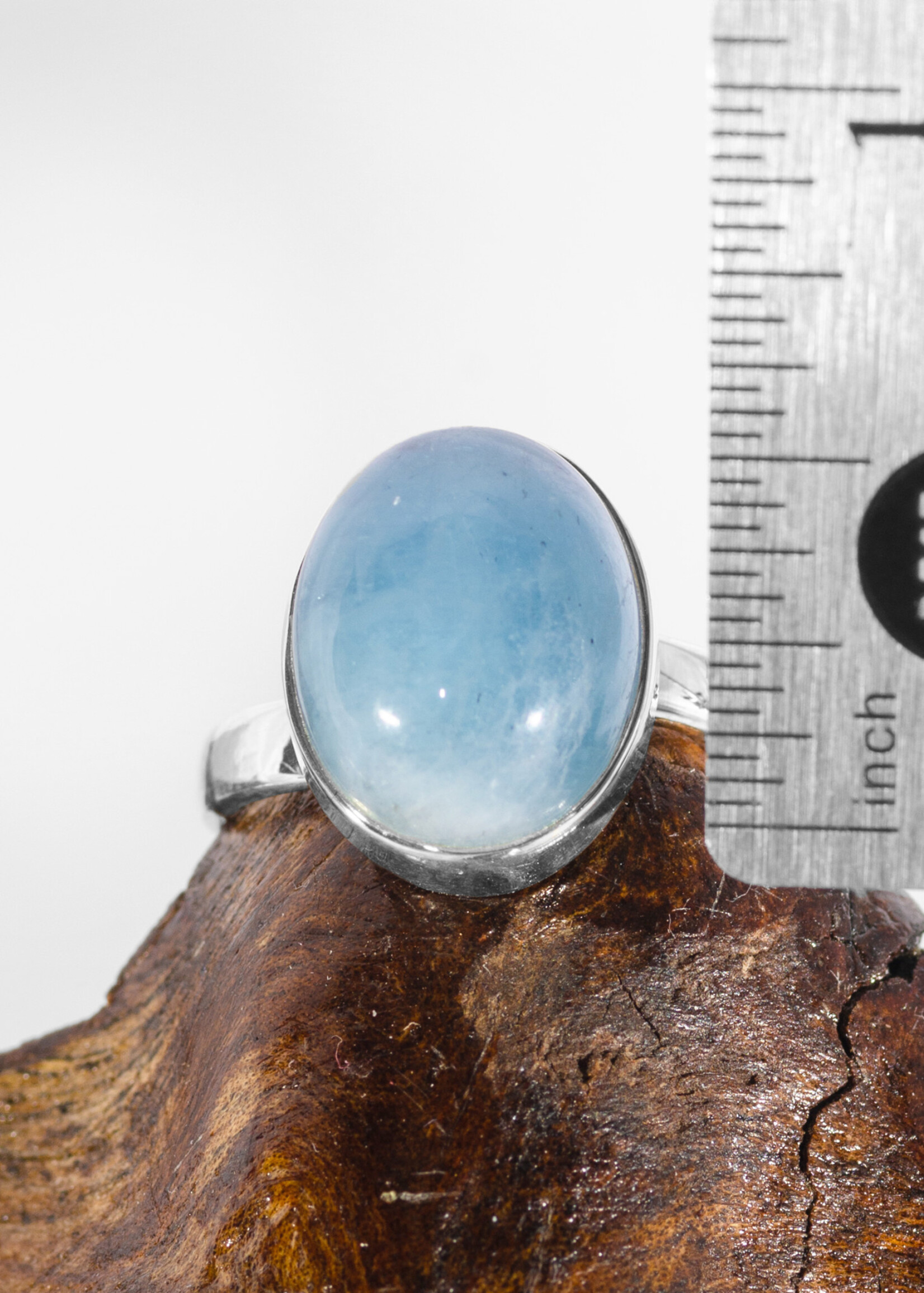Minerals & Mystics Aquamarine Ring Adjustable