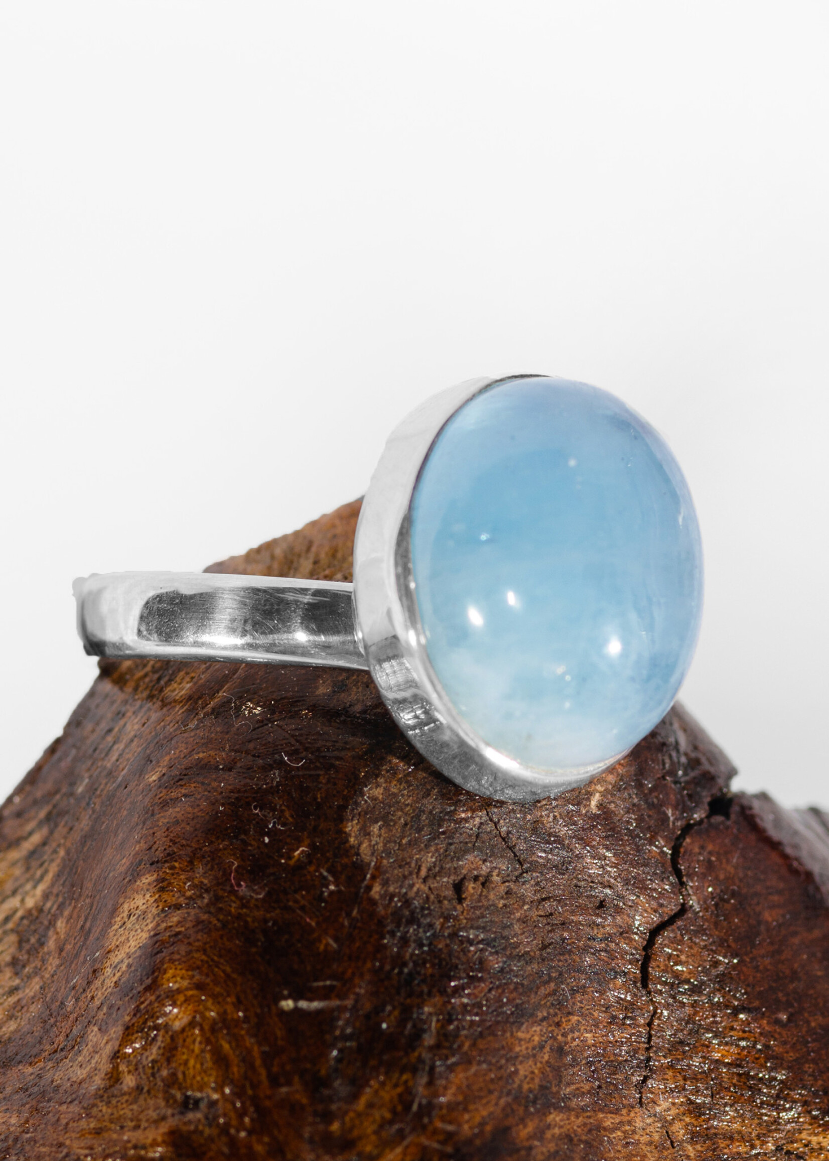 Minerals & Mystics Aquamarine Ring Adjustable