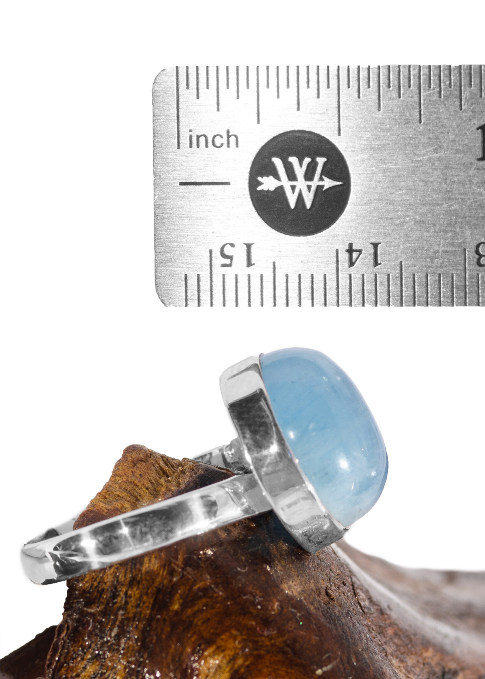 Minerals & Mystics Aquamarine Ring Adjustable