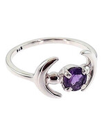 Crystal Earth CE 2 Moons Kyanite Ring