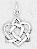 Trinity Knot in Heart Pendant