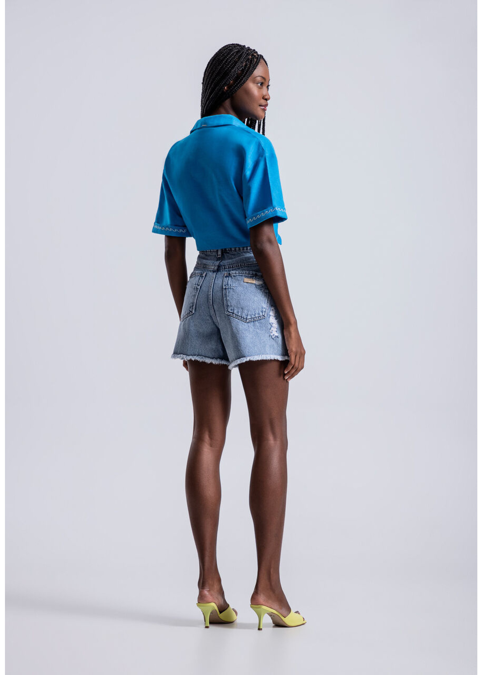 LezaLez BLOUSE LEZ 5876 BOUTON