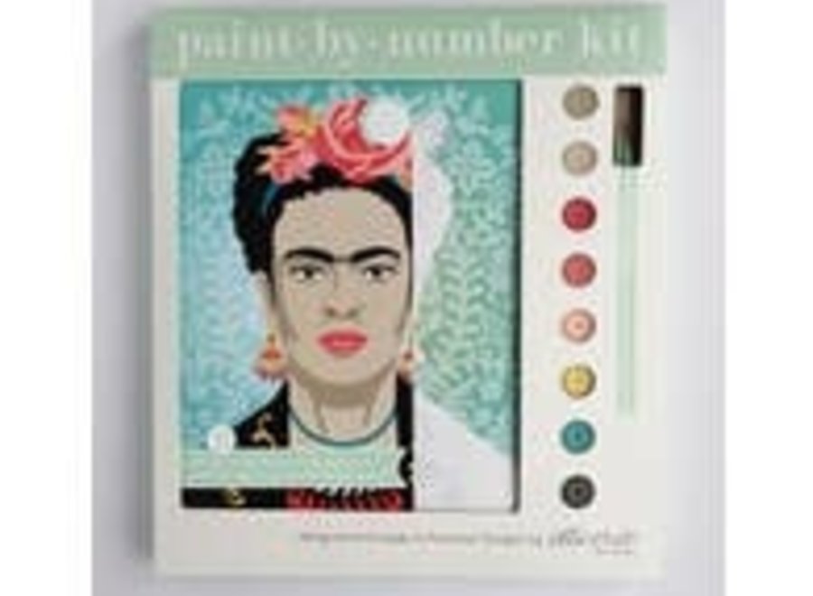 PAINT-BY-NUMBER KIT - Elle Cree, Turquoise Frida with Flowers