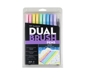 TOMBOW ABT Dual Brush Pens Art Markers 10 Colors Set Double Head