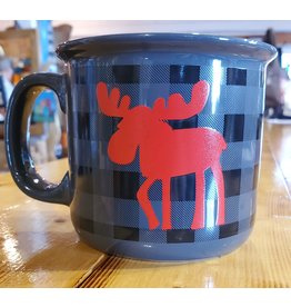 Downhome Distribution Mug Camp Style, Moose plaid