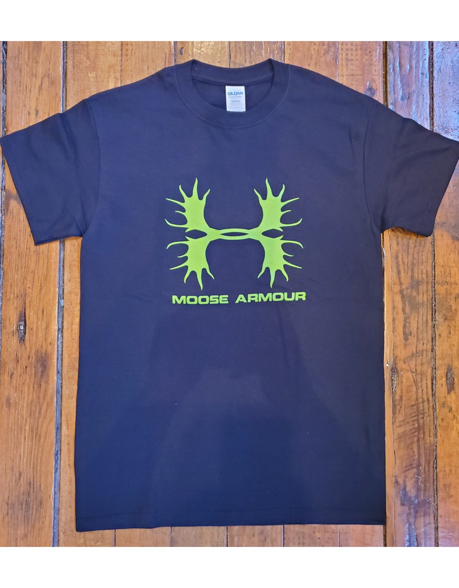 T-Shirt Adult Moose Armour Green Logo #20