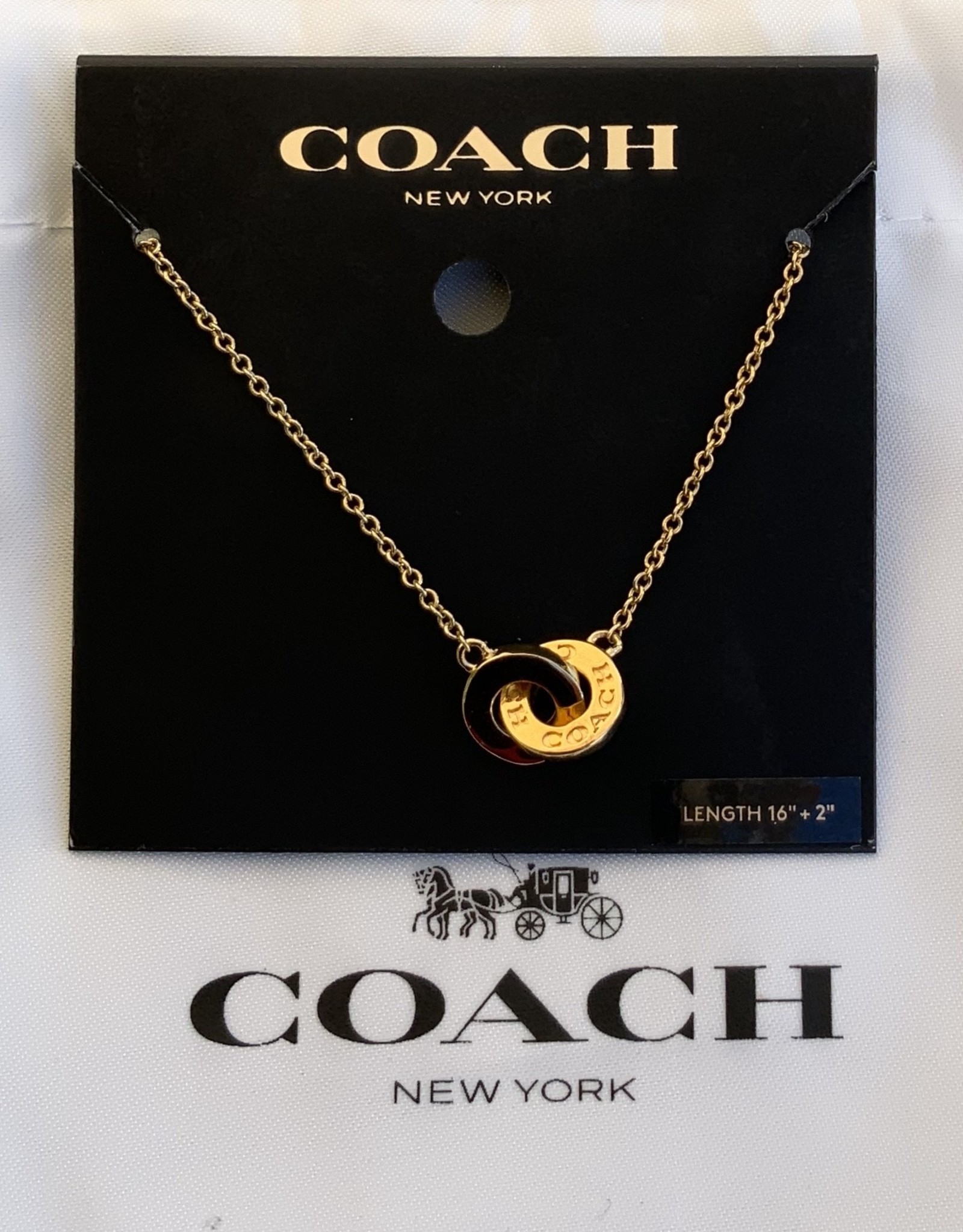 Coach Coach Necklace Gold Plated