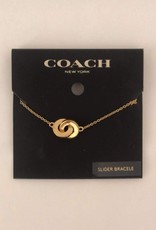 Coach Coach Bracelet Slider Gold Plated