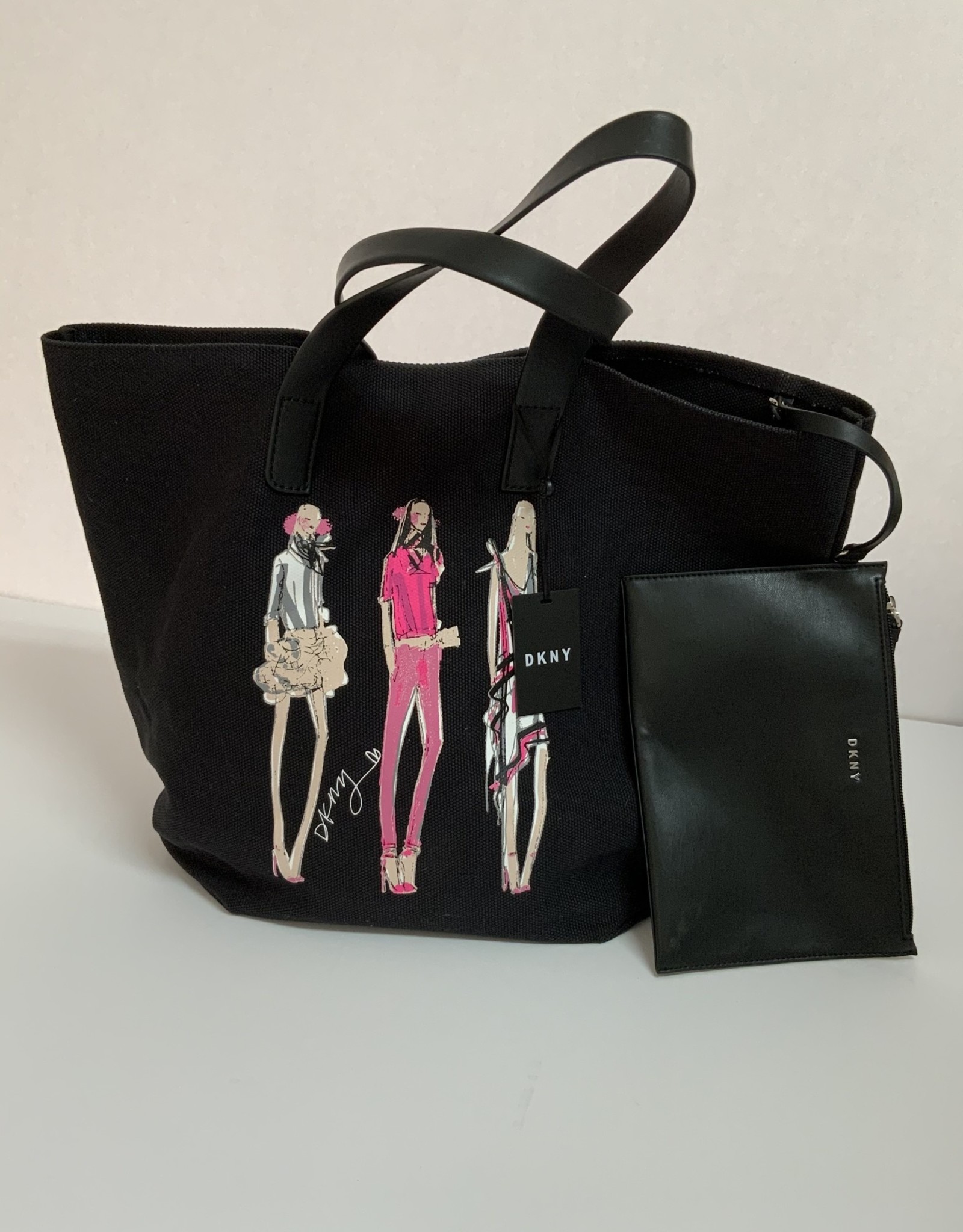 DKNY DKNY Tote Corrie Sketch Girl w/ Leather Pouch