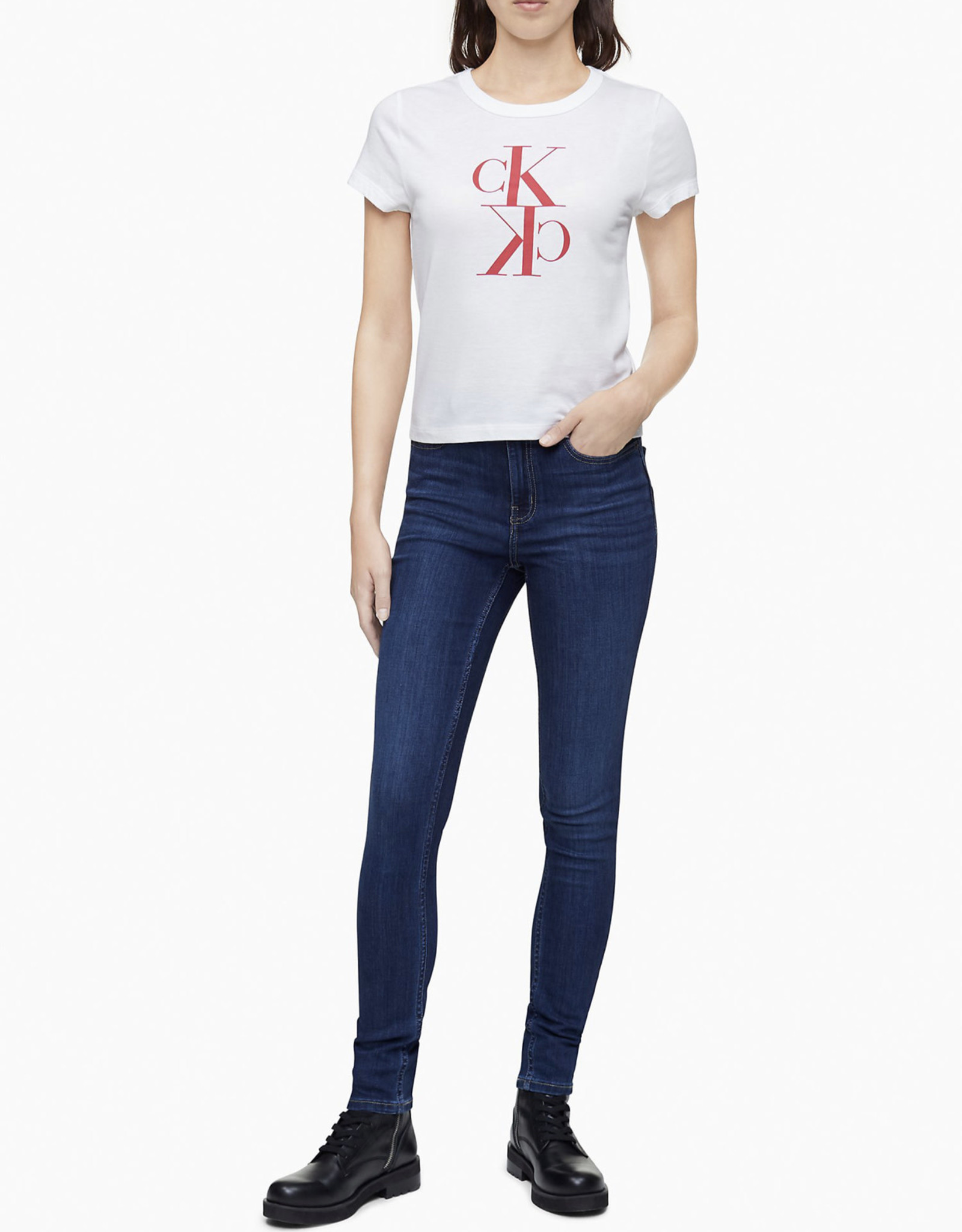 Calvin Klein Calvin Klein Tee Crewneck Mirror Monogram Logo