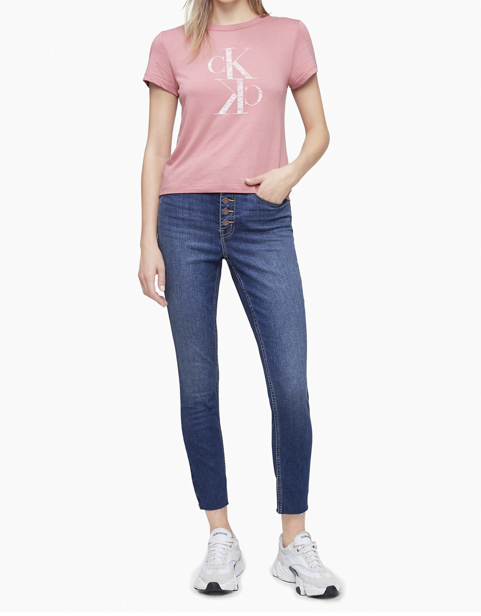 Calvin Klein Calvin Klein Tee Crewneck Mirror Monogram Logo