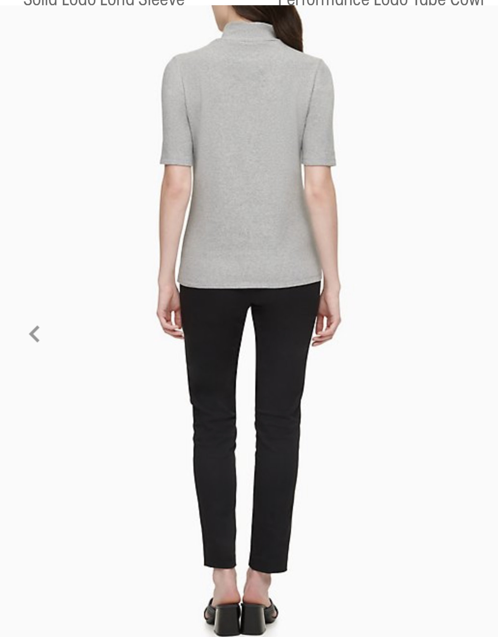 Calvin Klein Calvin Klein Mock Neck Short Sleeve Top