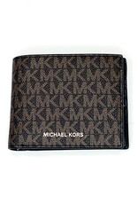 Michael Kors Michael Kors Billfold w/ Passcase Mini MK Logo PVC Cooper