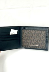 Michael Kors Michael Kors Billfold w/ Passcase Mini MK Logo PVC Cooper