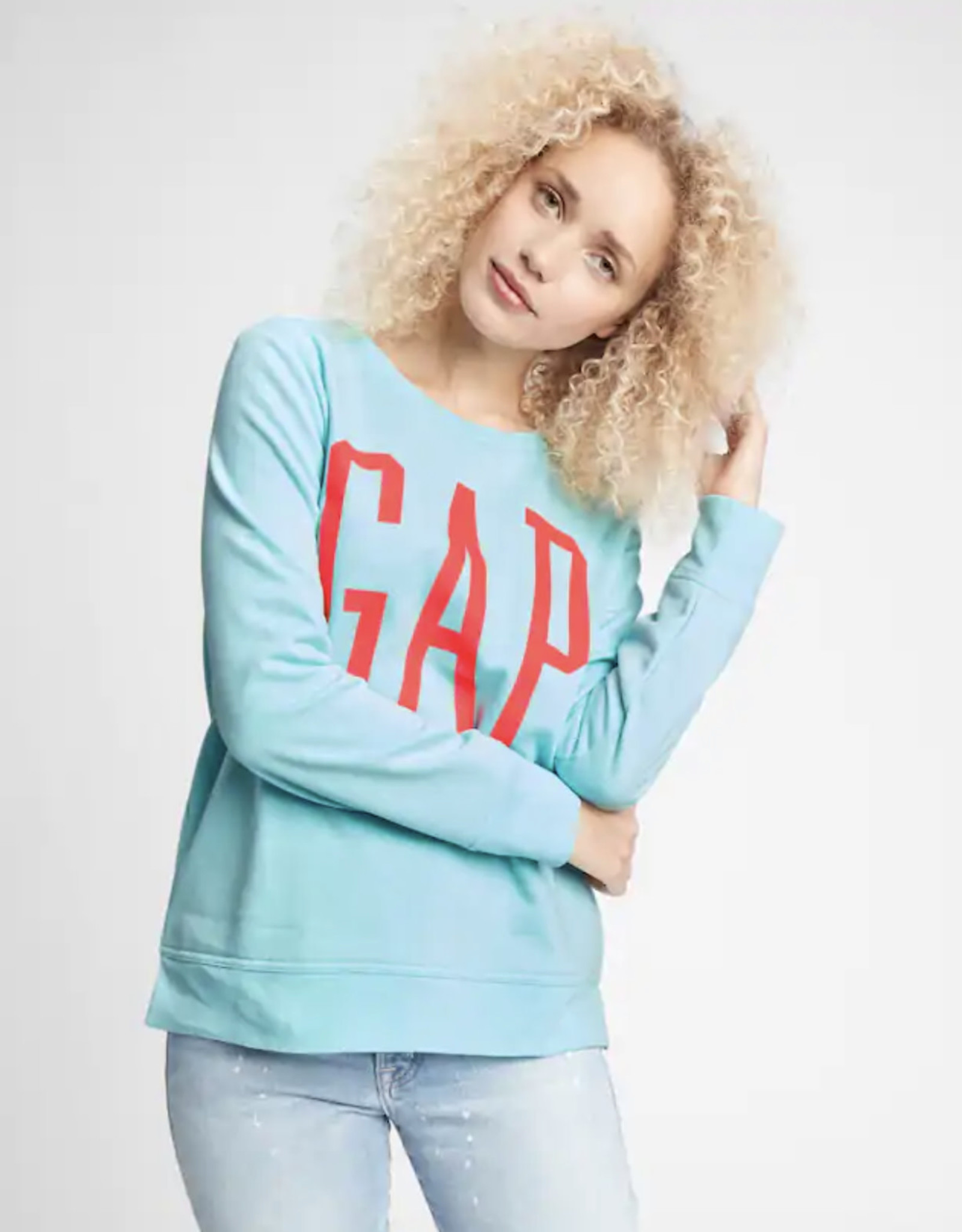 Gap Gap Sweatshirt Logo Crewneck