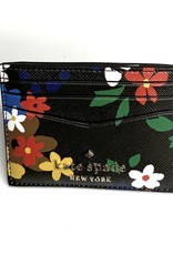 Kate Spade Staci Saffiano Leather Small Card Holder Black – Balilene