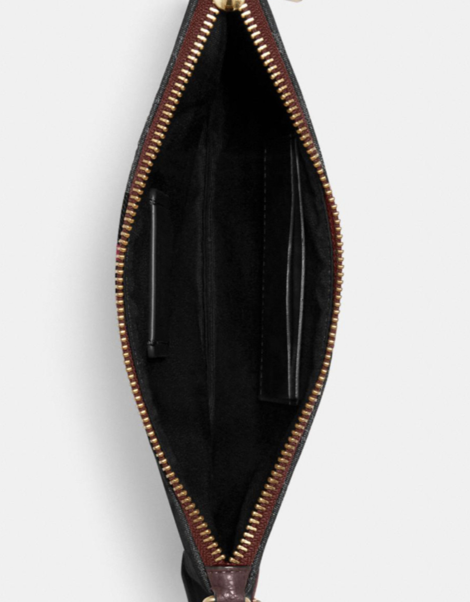 Coach Coach Dempsey Gallery Pouch Sig Jacquard with Stripe & Coach Patch