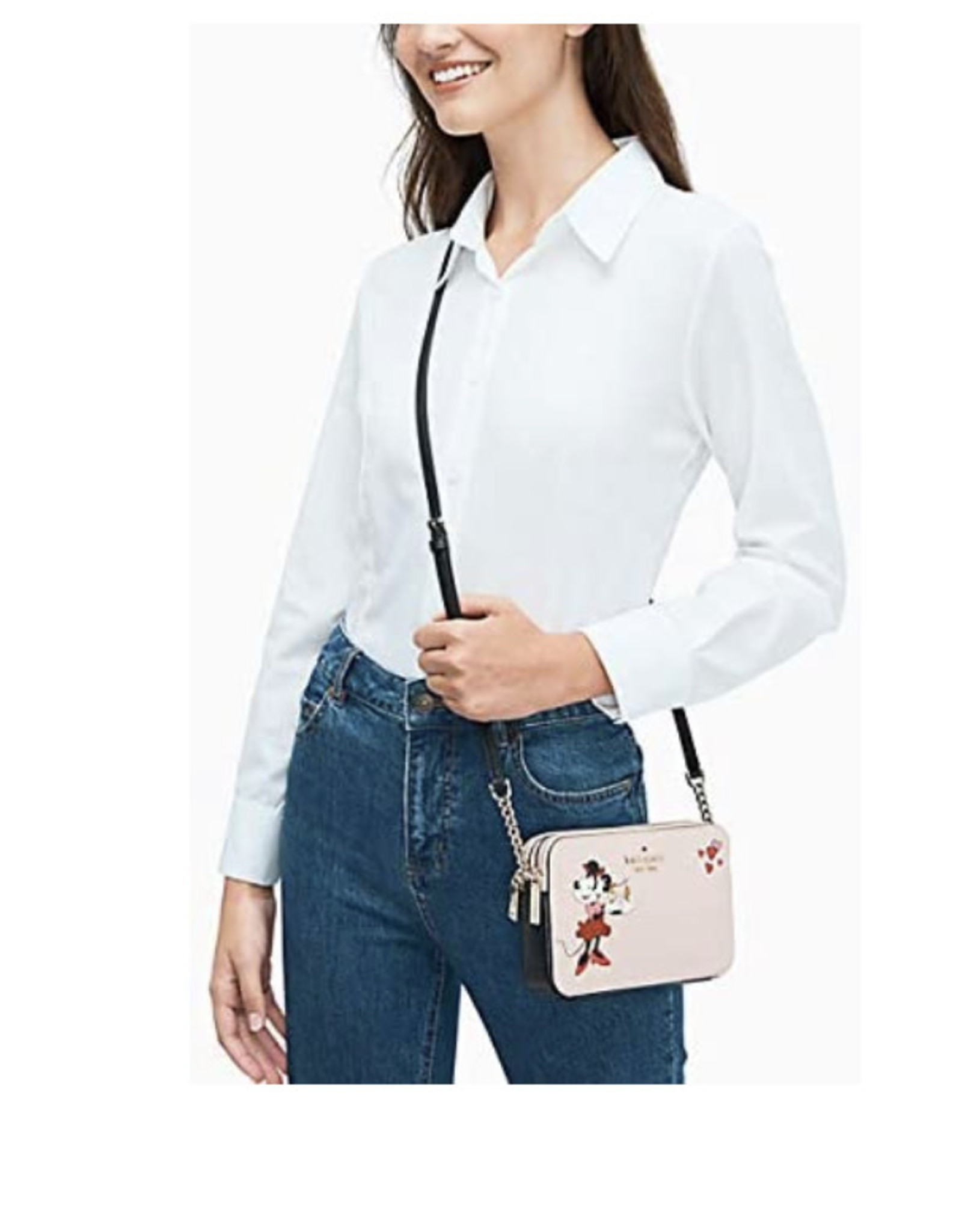 Kate Spade Kate Spade Minnie Mouse Double-Zip Small Crossbody