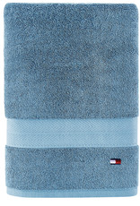 Tommy Hilfiger Modern American Solid Bath Towel, 30 X 54 Inches, 100%  Cotton 574 GSM (Botanical Garde)