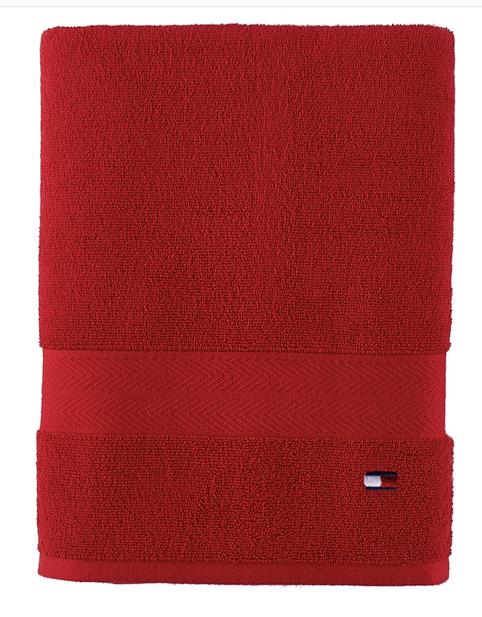 Tommy Hilfiger Modern American Solid Cotton Bath Towel, 30 x 54