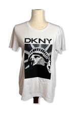 DKNY DKNY Matte Logo Glitter Lady Liberty T-Shirt