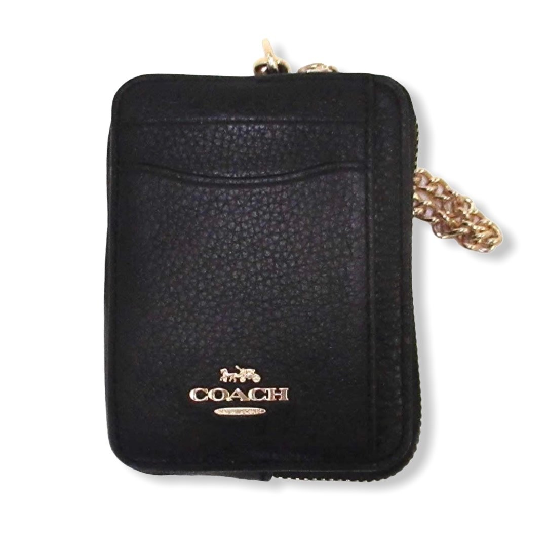 coach card case with chain