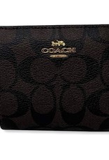 Coach Coach Leather Snap Wallet 3-credit Card Slots ID Windos