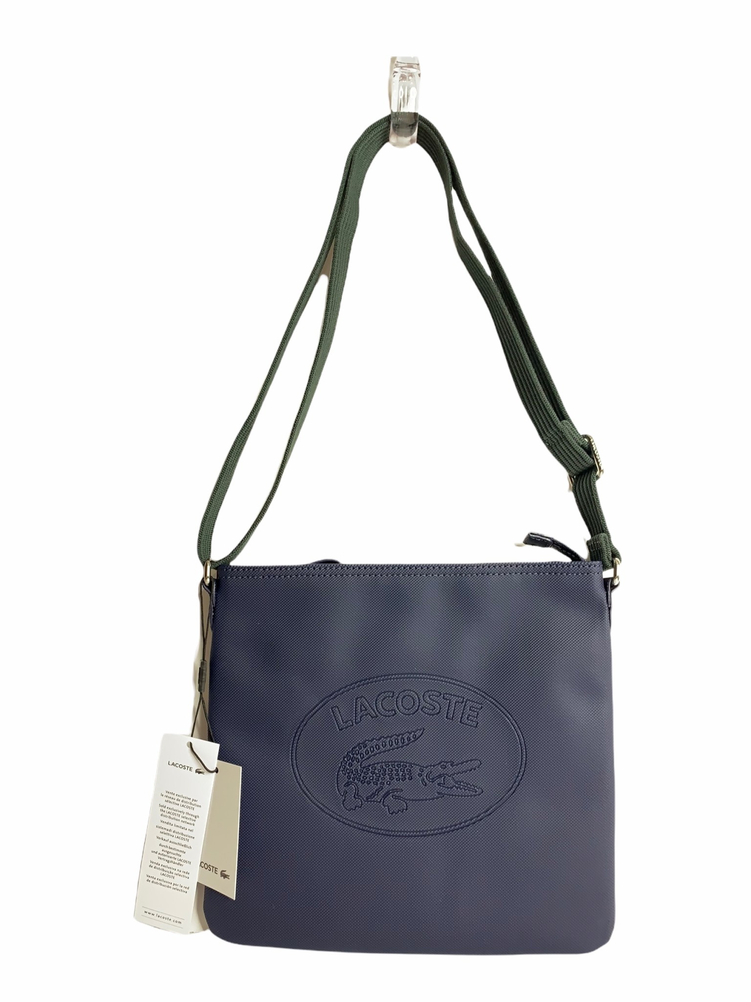 Lacoste flat crossover bag deals