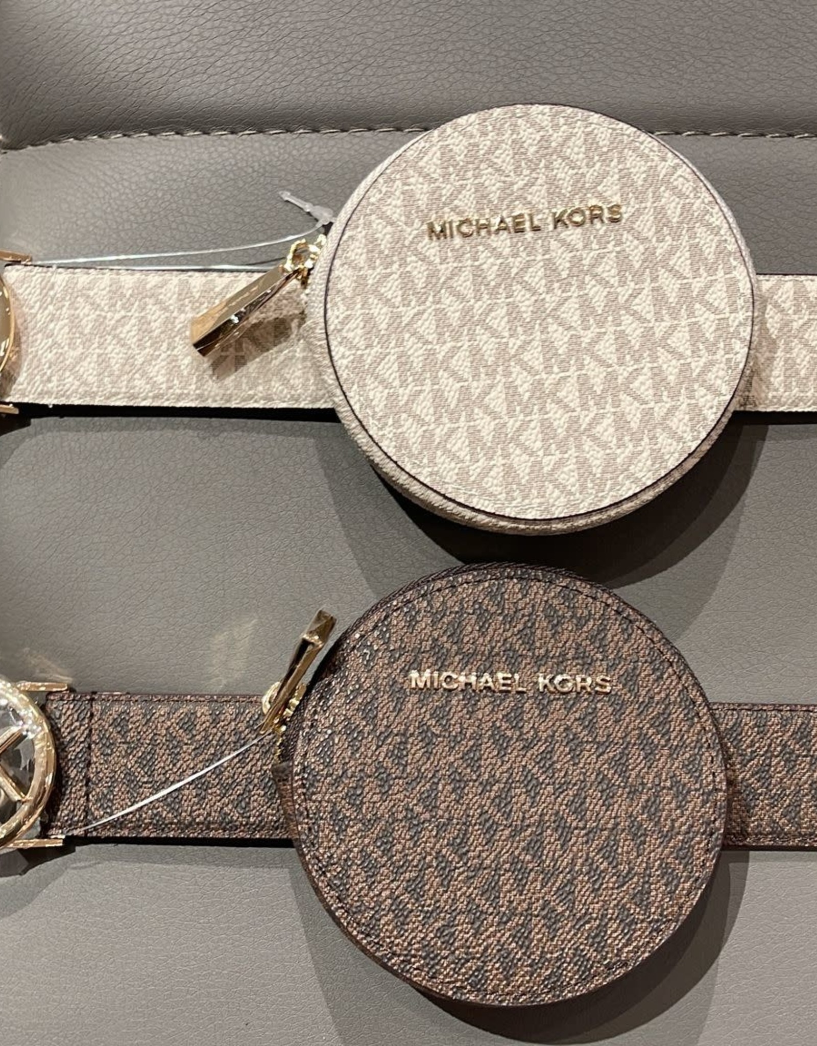 michael kors round coin purse