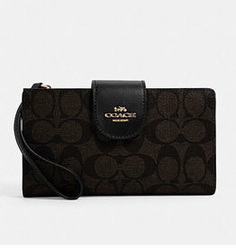 Coach Coach Tech Phone Wallet in Colorblock Signature Canvas