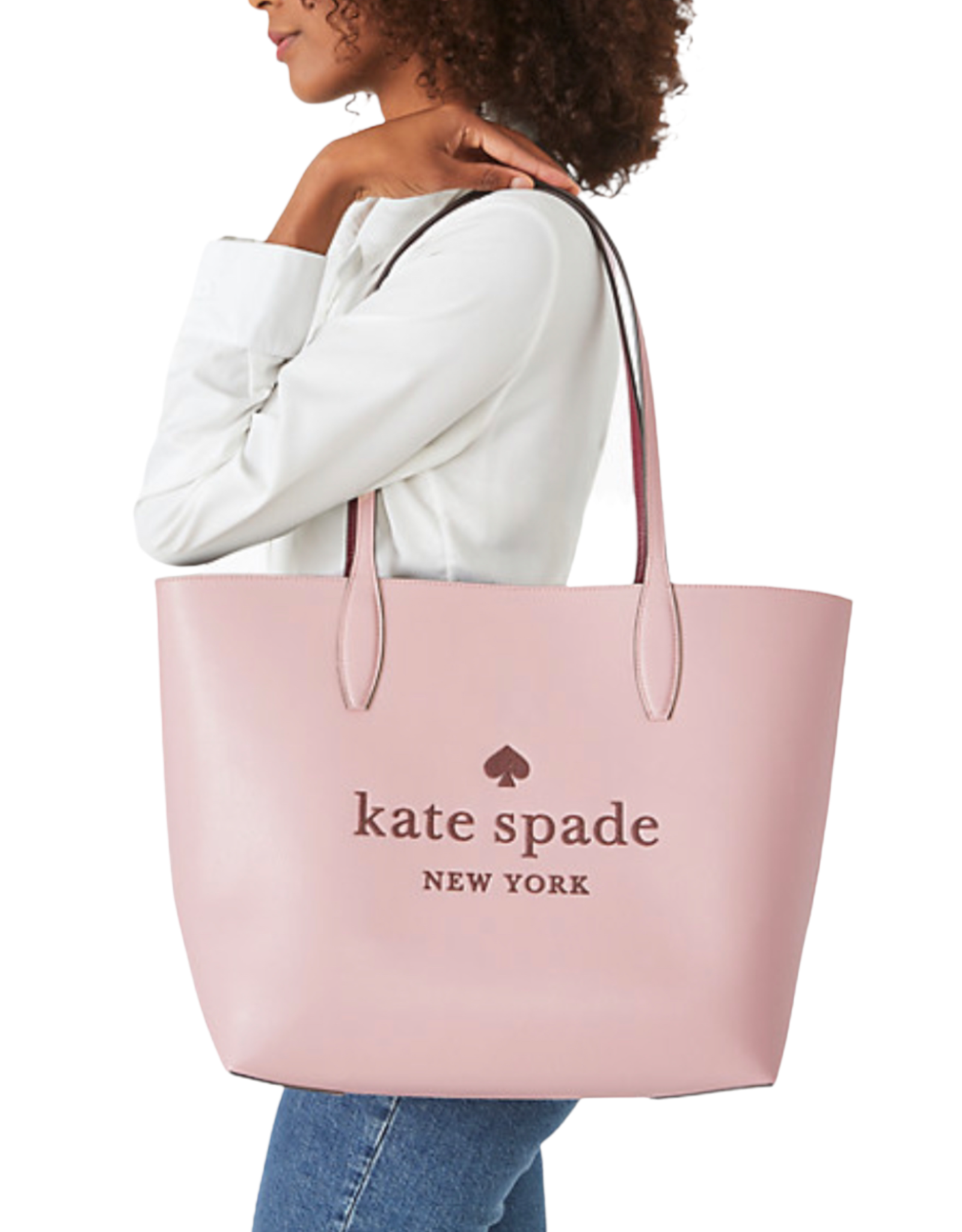 Kate Spade Kate Spade Refined Grain Glitter Tote with Pouch