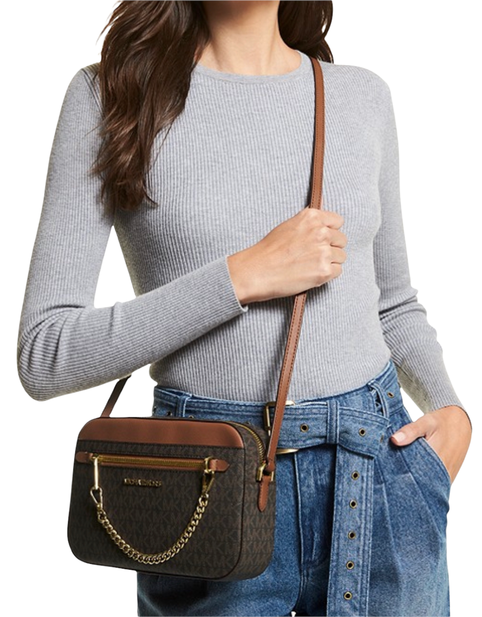 Michael Kors Michael Kors Jet Set Travel Large EW Zip Chain Crossbody Bag