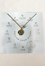 Fossil Fossil Necklace Gemini Follow Your Stars Gold Plated Stainless Steel