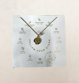 Fossil Fossil Necklace Gemini Follow Your Stars Gold Plated Stainless Steel