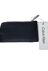 Calvin Klein Calvin Klein Cardholder Zip Micro Embossed Monogram Leather