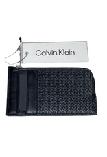 Calvin Klein Calvin Klein Cardholder Zip Micro Embossed Monogram Leather