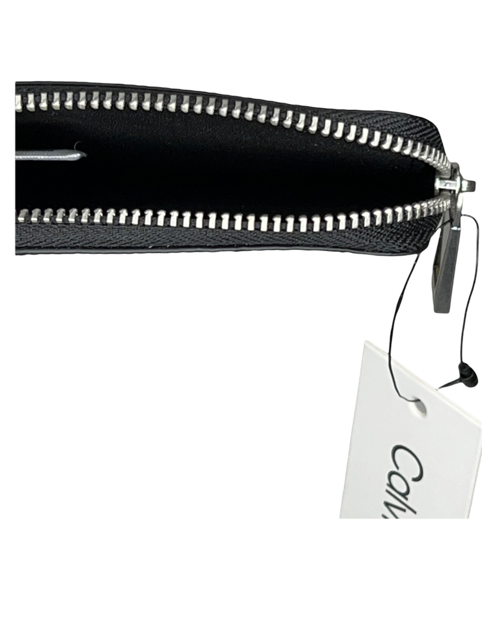 Calvin Klein Calvin Klein Cardholder Zip Micro Embossed Monogram Leather