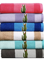 Lacoste Lacoste Cotton Colorblocked Bath Towel