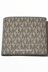 Michael Kors Michael Kors Billfold w/ Passcase Mini MK Logo PVC Cooper