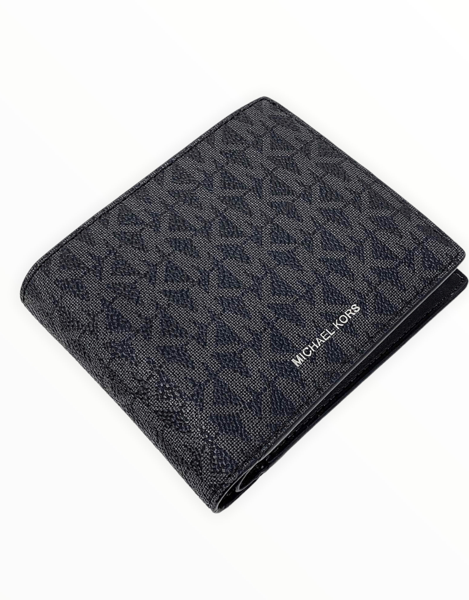 Michael Kors Michael Kors Billfold w/ Passcase Mini MK Logo PVC Cooper