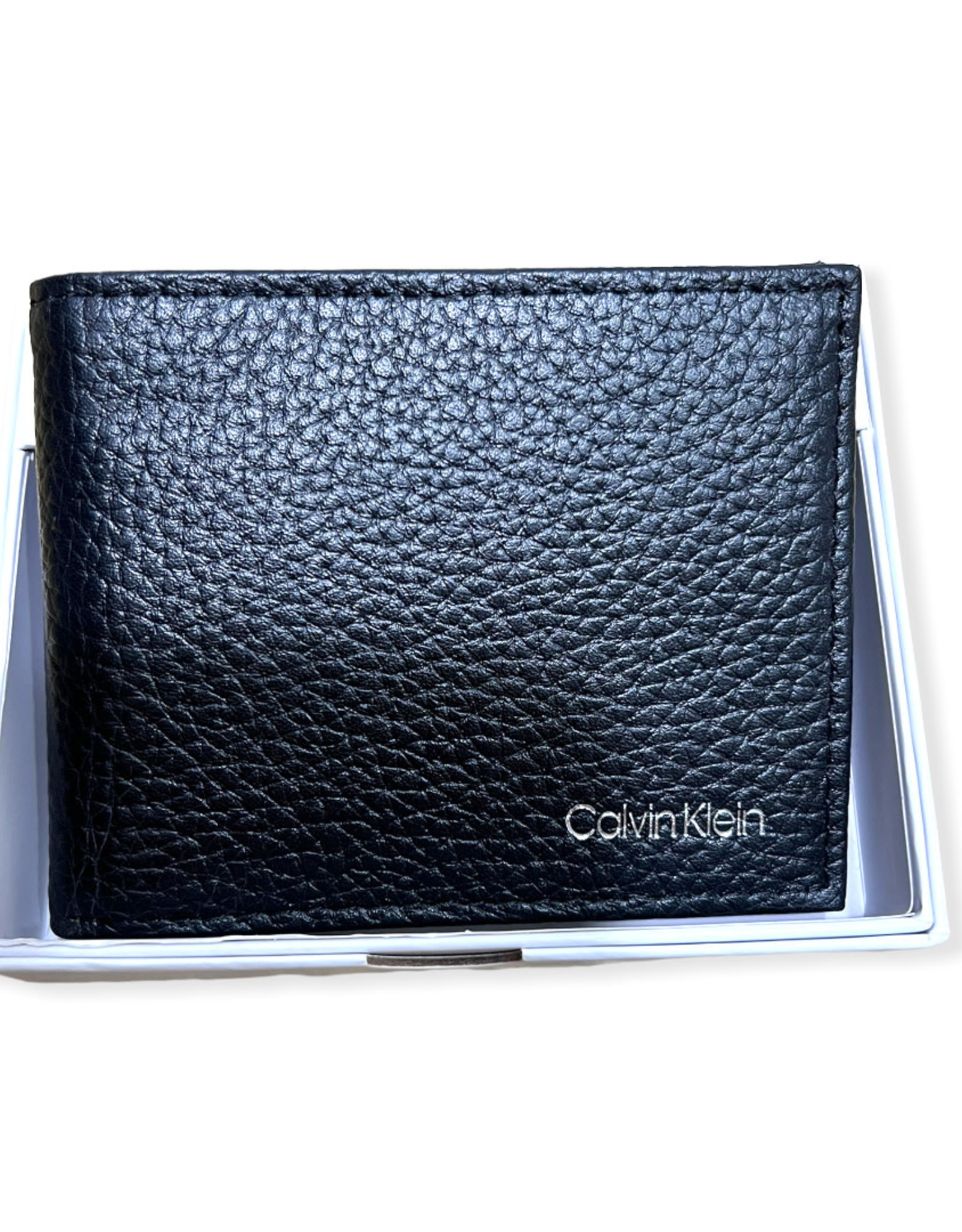 Calvin Klein Calvin Klein L-Fold with ID Pebbled Leather