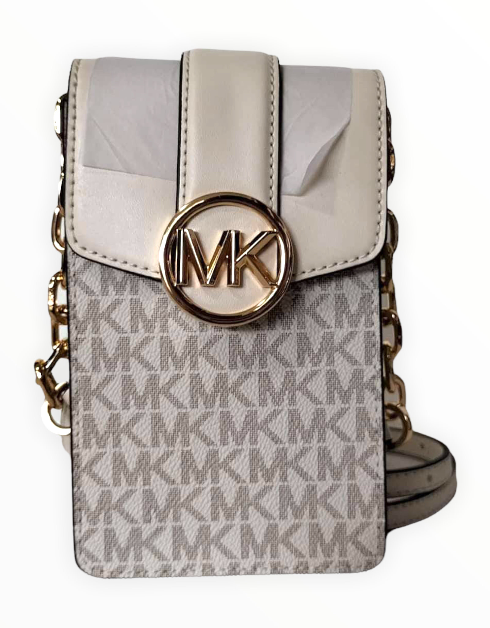 MICHAEL KORS Carmen Small Logo Smartphone Crossbody Bag (Black