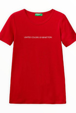 United Colors of Benetton United Colors of Benetton T-Shirt in 100% Cotton with Glitter Print Logo