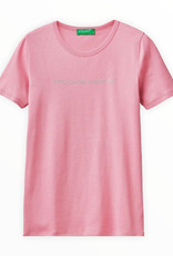 United Colors of Benetton United Colors of Benetton T-Shirt in 100% Cotton with Glitter Print Logo