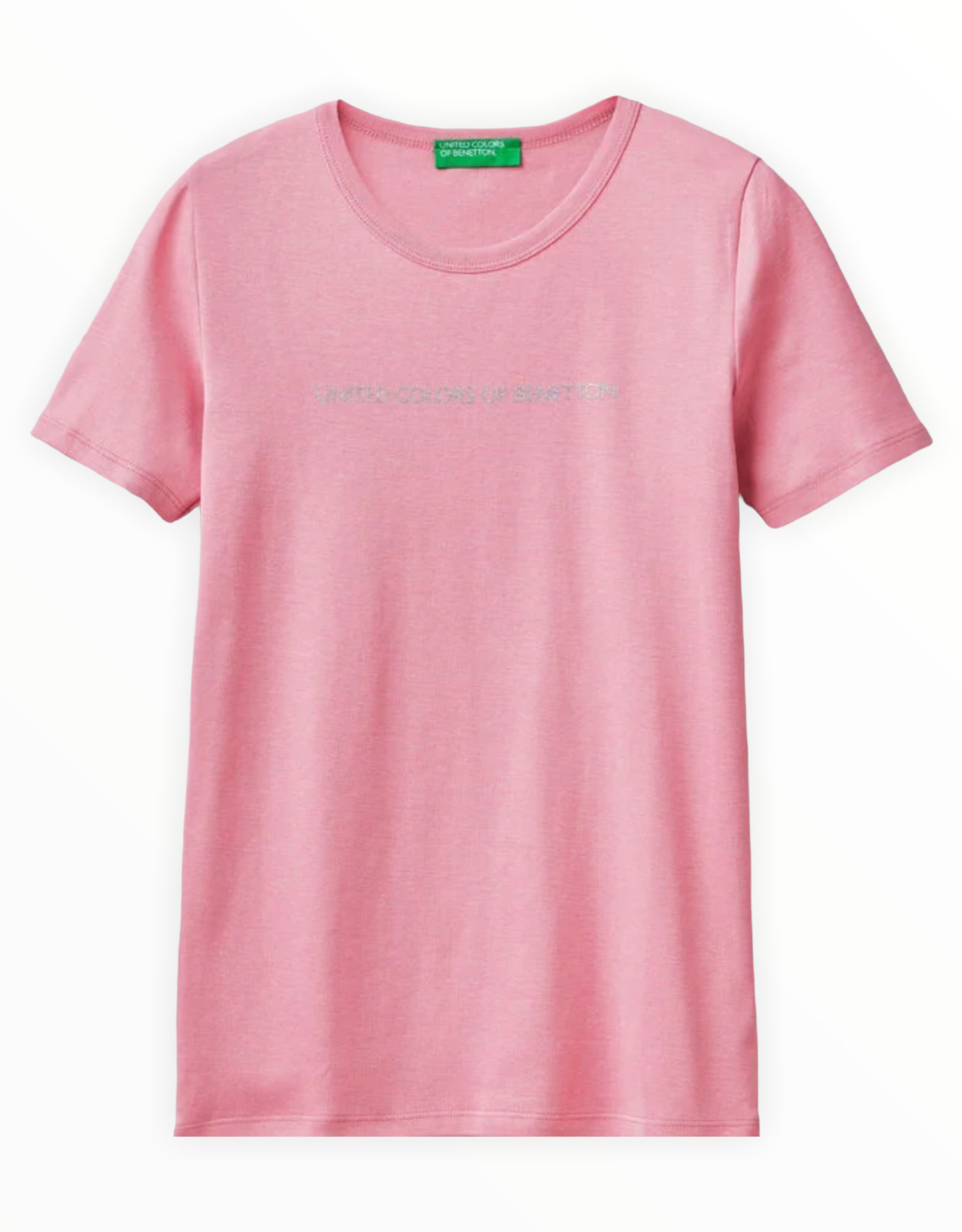 United Colors of Benetton United Colors of Benetton T-Shirt in 100% Cotton with Glitter Print Logo