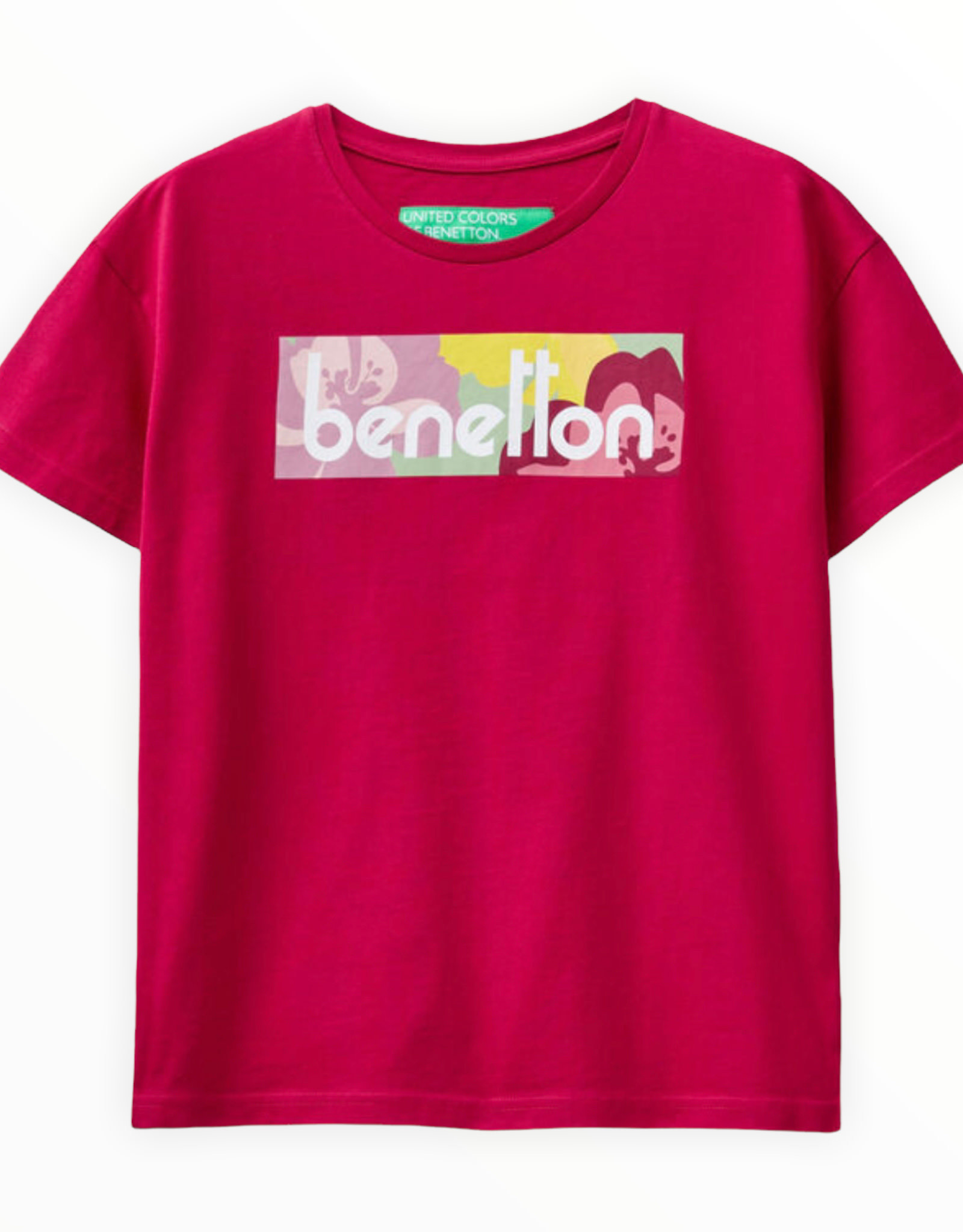 United Colors of Benetton Organic T-Shirt Manila Logo Print Finaella - Cotton with