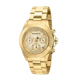 TechnoMarine TechnoMarine Manta Ray Women’s Watch 38mm Gold Stainless Steel Band, Gold Metal Dial, 200m Water Resistance